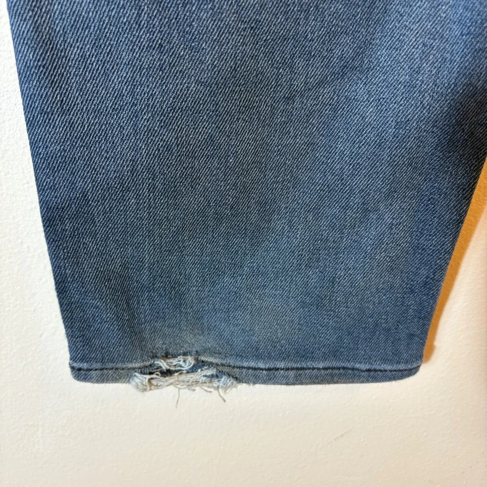 Banana‎ Republic The Traveler Slim Jeans 36x32 Blue Denim Distressed Casual Mens